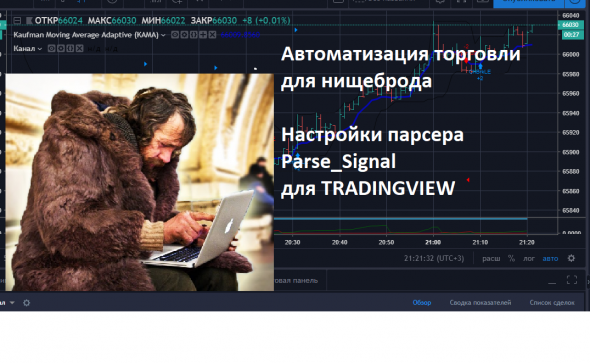 Автоматизация  торговли для нищеброда. Видео по настройке программы Parse_Signal для Tradingview.