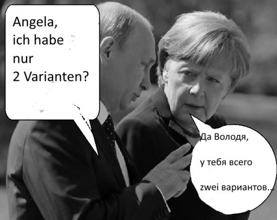 Меркель пряник, США кнут. чего нужно Западу в общем понятно