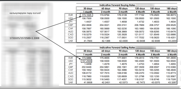 Форекс.Влияние Форвардного рынка на ценообразование спот курса .