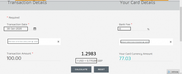 Mastercard Converter Predict High - Low IntraDay Fx