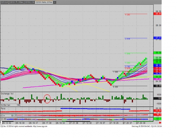 TickFlow 25bars + Fibo Extension+60minCandle+Renko10pipsBox