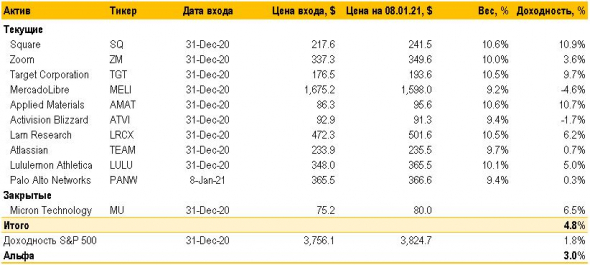 Демо-портфель на 11.01.2021