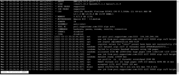 Майнинг monero на AWS