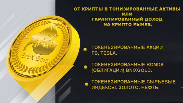 Бонды Betconix BNIXGold, акции Facebook и теслы, сырьевые активы – Как криптовалюта покоряет фондовый рынок.